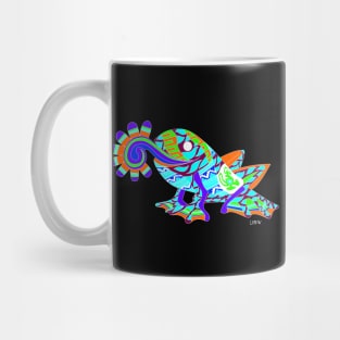 ecopop mister don frog in mexican totonac pattern Mug